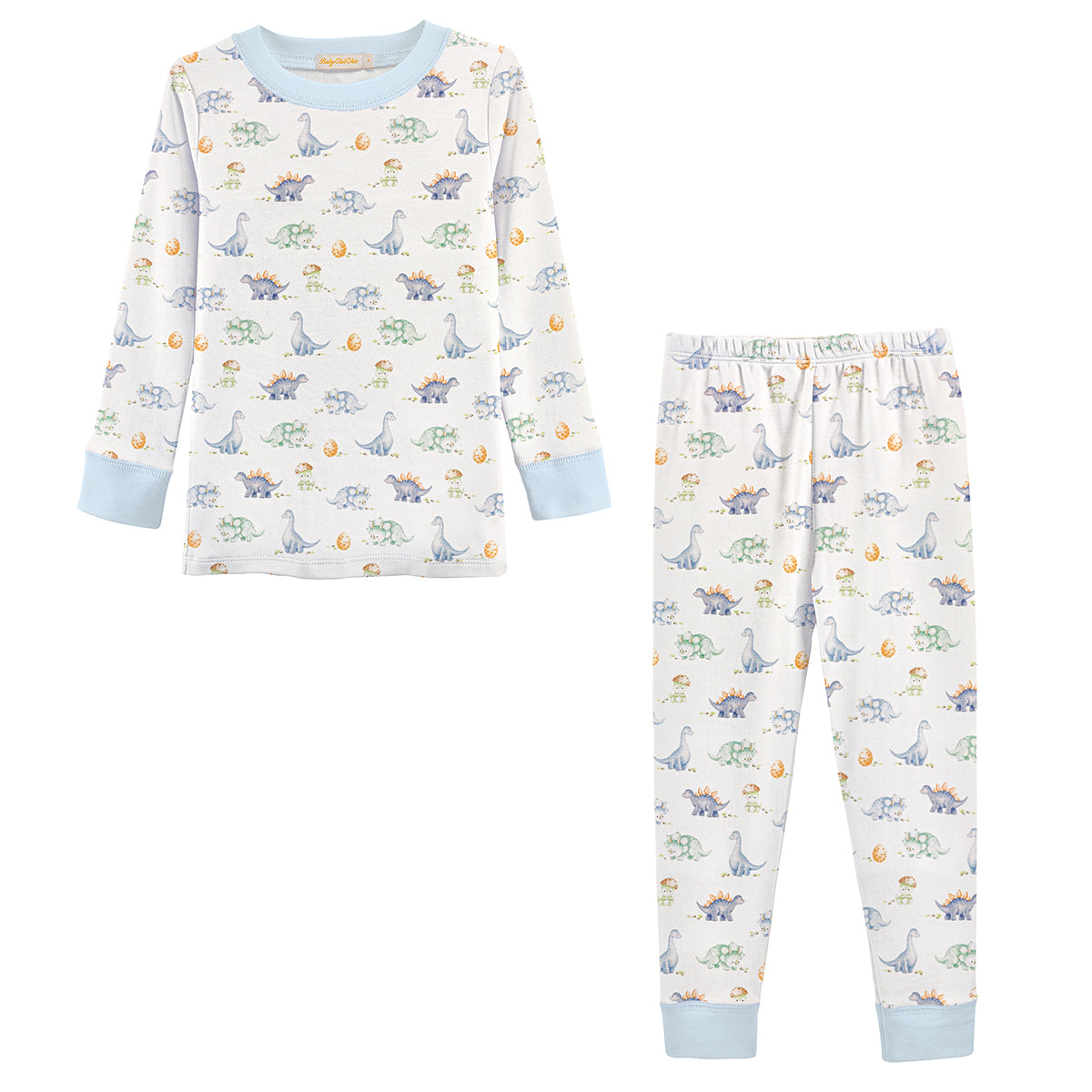Pastel Dinos Long-Sleeve Pajama Set by Baby Club Chic