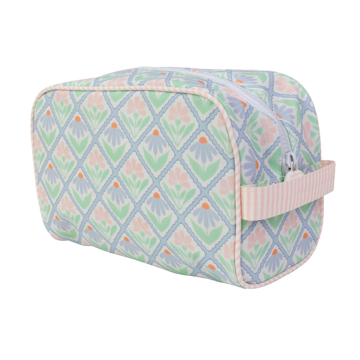 Pastel Floral Dopp Kit Travel Bag by Apple of My Isla