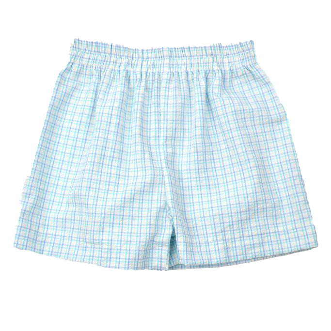 Pastel Plaid Boy's Shorts by Funtasia Too