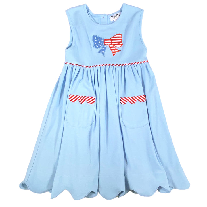 Patriotic Bow Dress by Ishtex