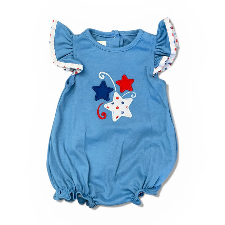 July 4 Fireworks Angel-Sleeve Bubble by Zuccini Kids
