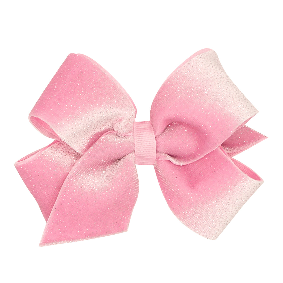 Pearl Sparkle Velvet and Grosgrain Underlay Bow by Wee Ones (2 Sizes)
