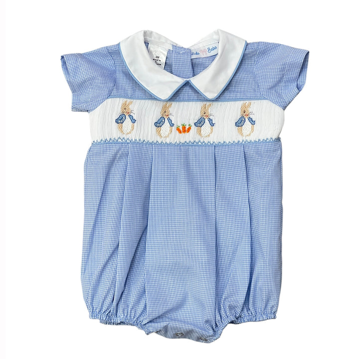 Peter Rabbit Smocked Boy Bubble by LuLu BeBe