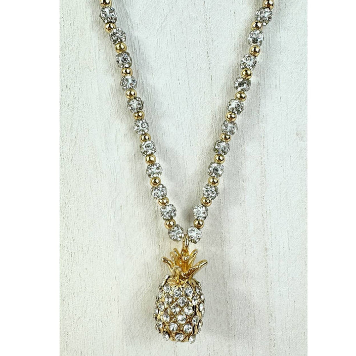 Gold Necklace with Pineapple Charm by ML Kids