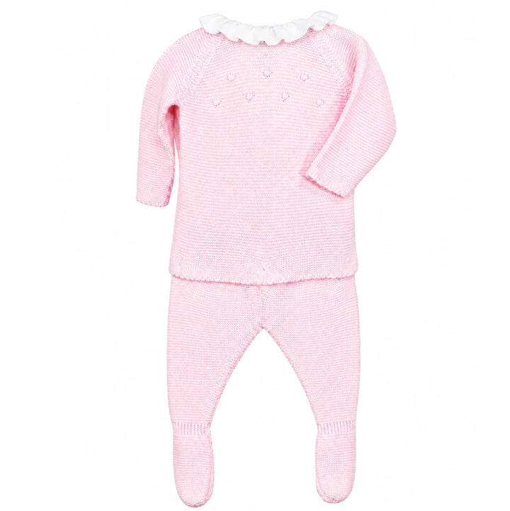 Pink Angelica Footed Set by Yellow Lamb