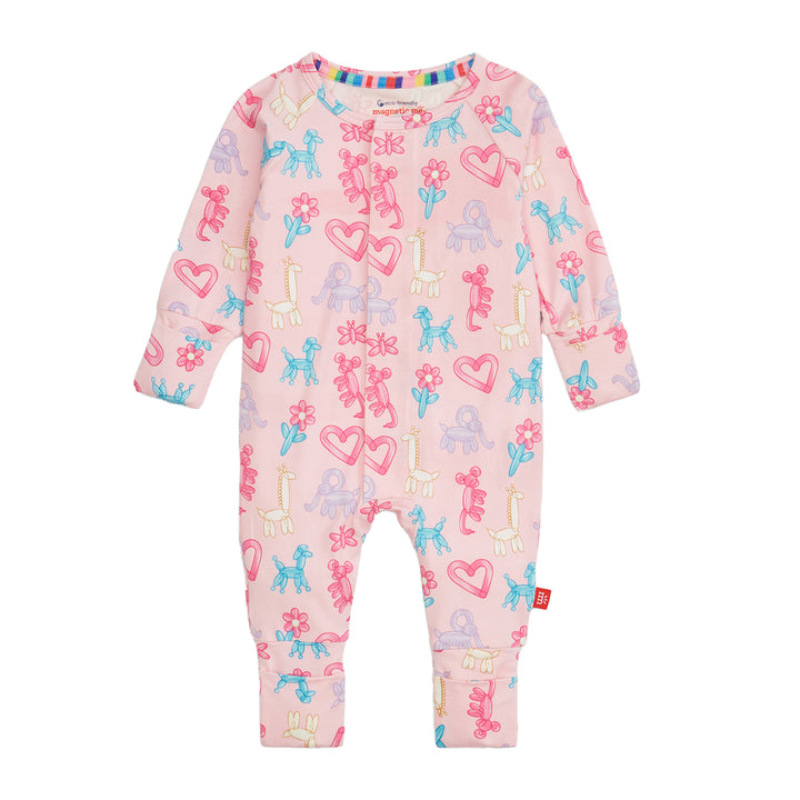 Pink Balloon Party Animal Modal Coverall by Magnetic Me