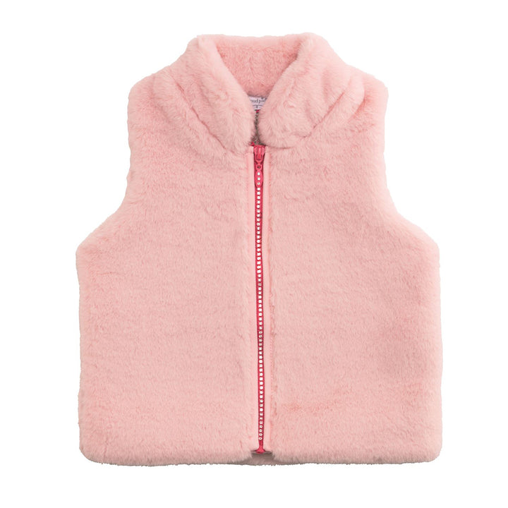Pink Fur Vest by Mud Pie - Large (4T / 5)