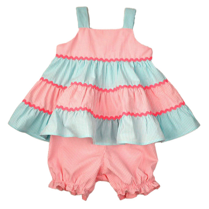 Pink and Mint Popover Set by Funtasia Too