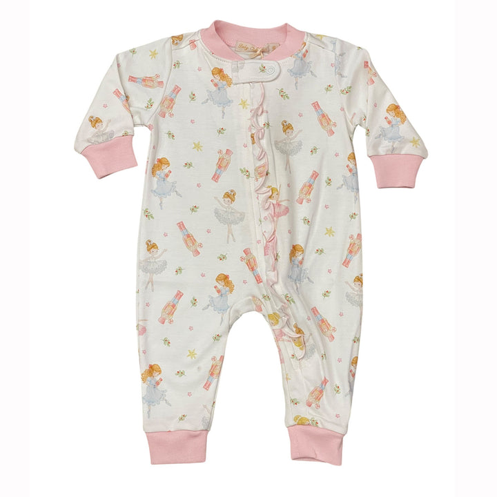 Pink Nutcracker Zipped Coverall by Baby Club Chic
