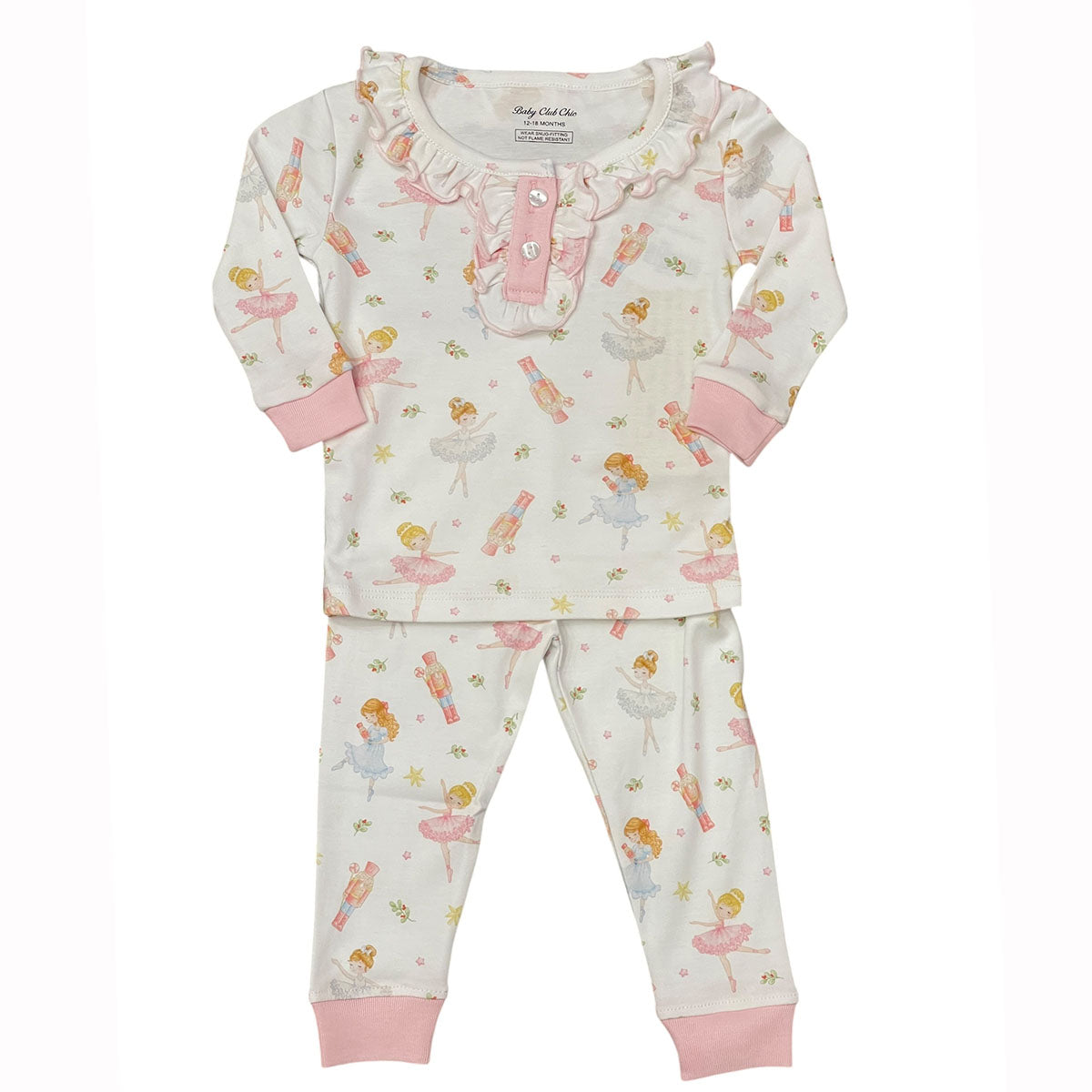 Pink Nutcracker Pajama Set by Baby Club Chic