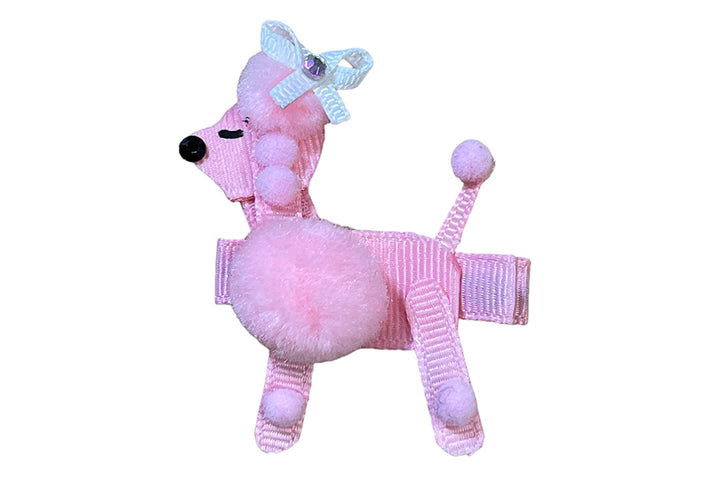 Pink Poodle Sculpture Bow