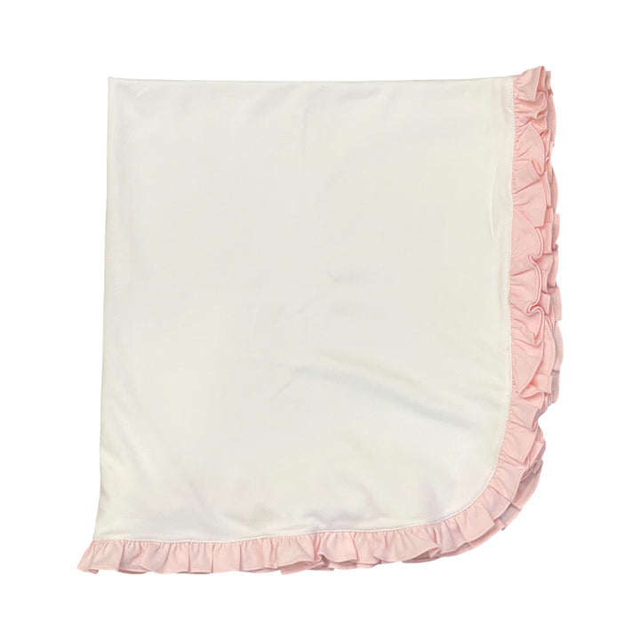 Pink Ruffles Receiving Blanket by Baby Loren