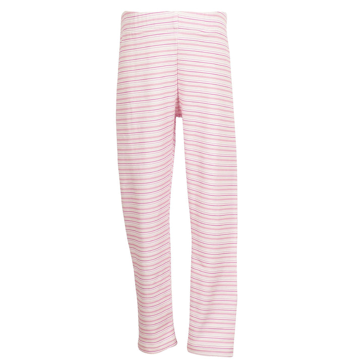 Pink Stripe Leggings by Yellow Lamb