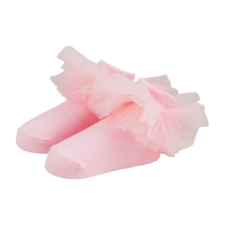 Solid Pink Tutu Socks by Mud Pie