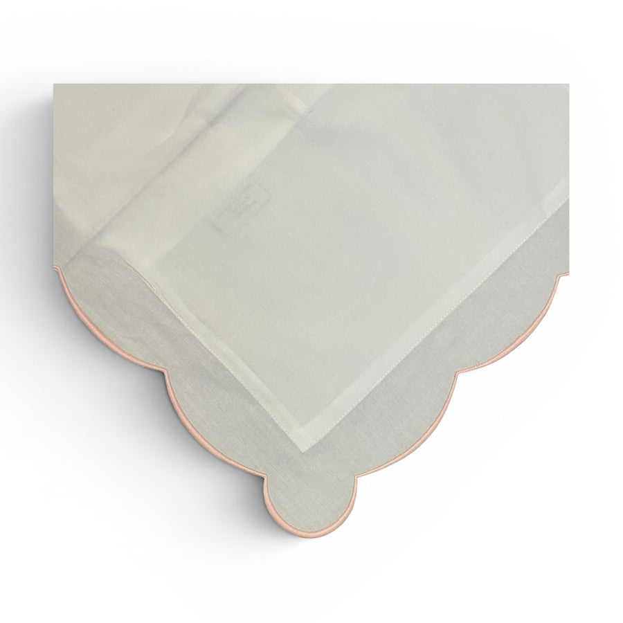 Edward Boutross Pillow - Pink Wavy Scallop Sham
