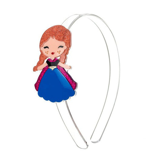 Cute Doll Dark Blue Dress Headband by Lilies & Roses