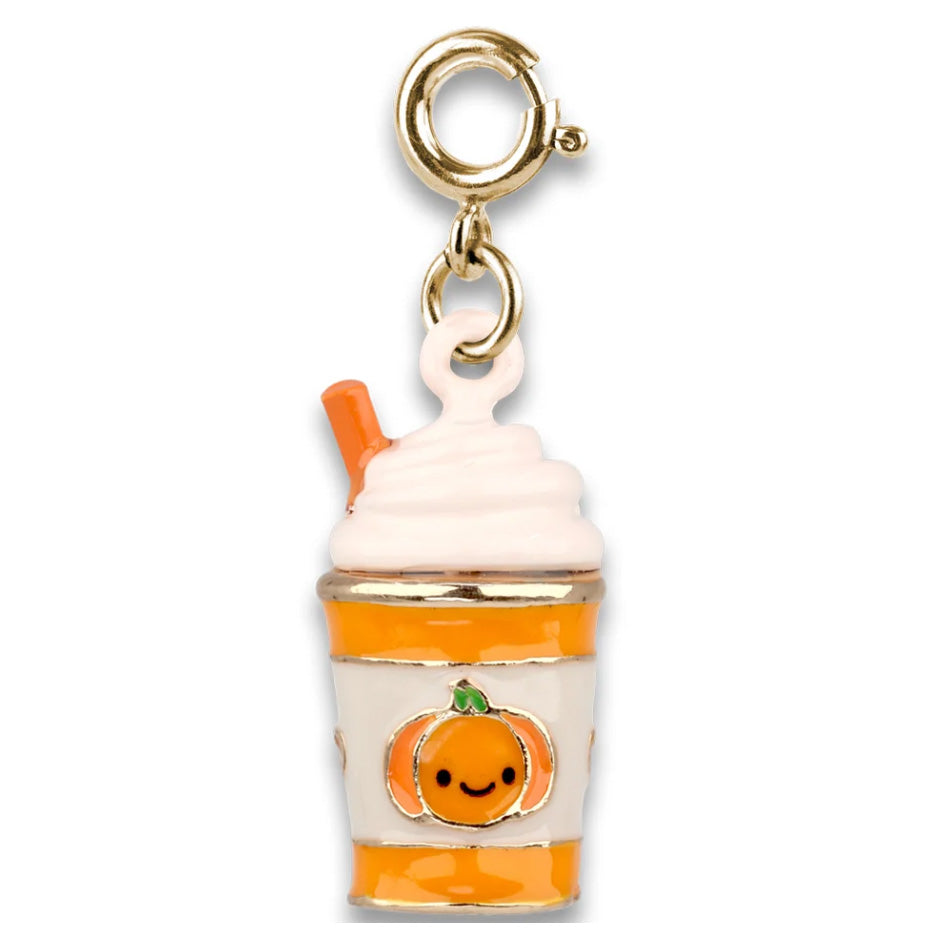 Gold Pumpkin Spice Latte Charm by Charm It!