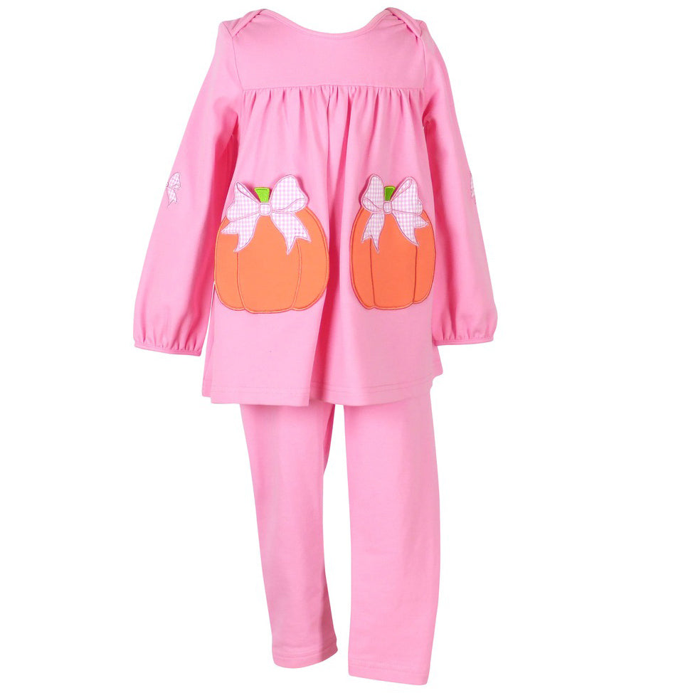 Pumpkins Tabby Tunic & Leggings Set by Yellow Lamb