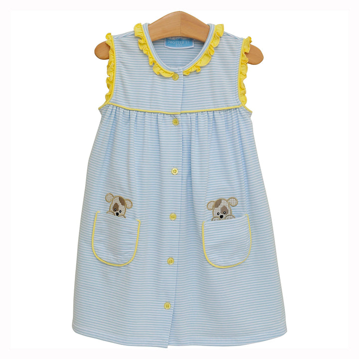 Puppy Paws Pocket Dress by Trotter Street Kids