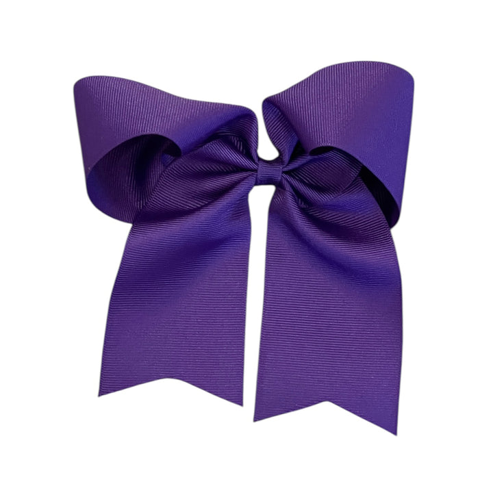 Purple 2-Tail King Cheer Bow by Wee Ones