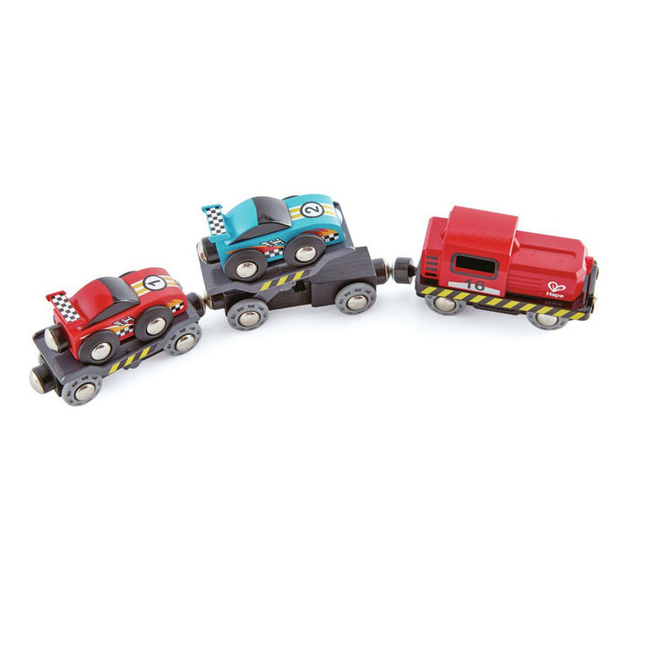 Race Car Transporter Train Set by Hape