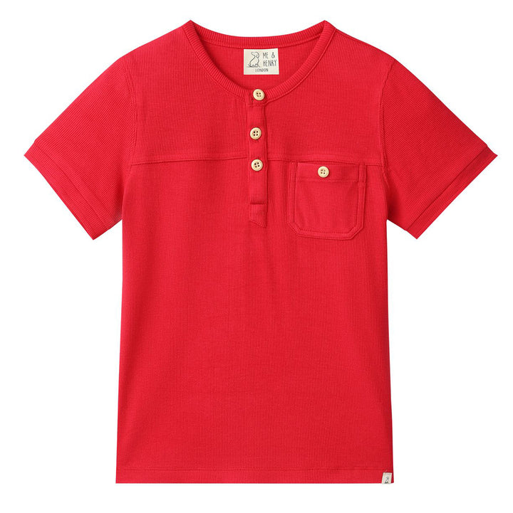 Red Henley by Me & Henry