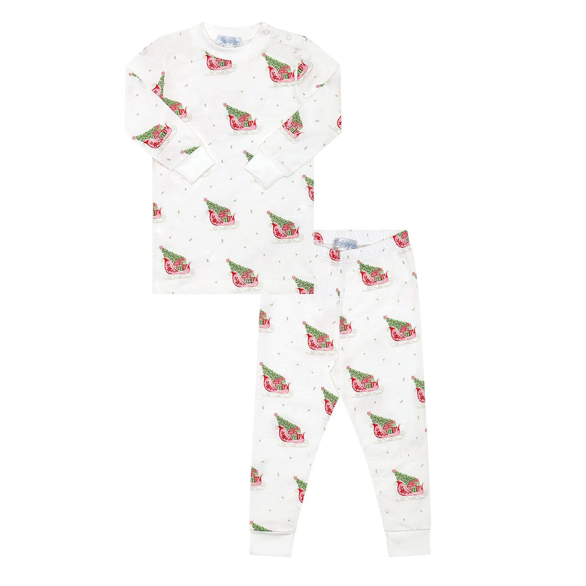 Red Merry Sleighs Pajamas by Nellapima