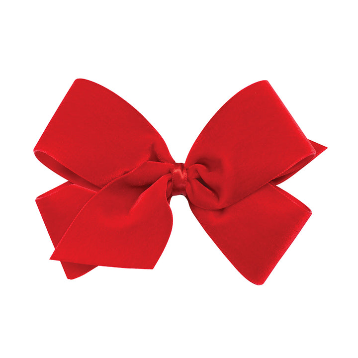 Red Small King Velvet Bow by Wee Ones