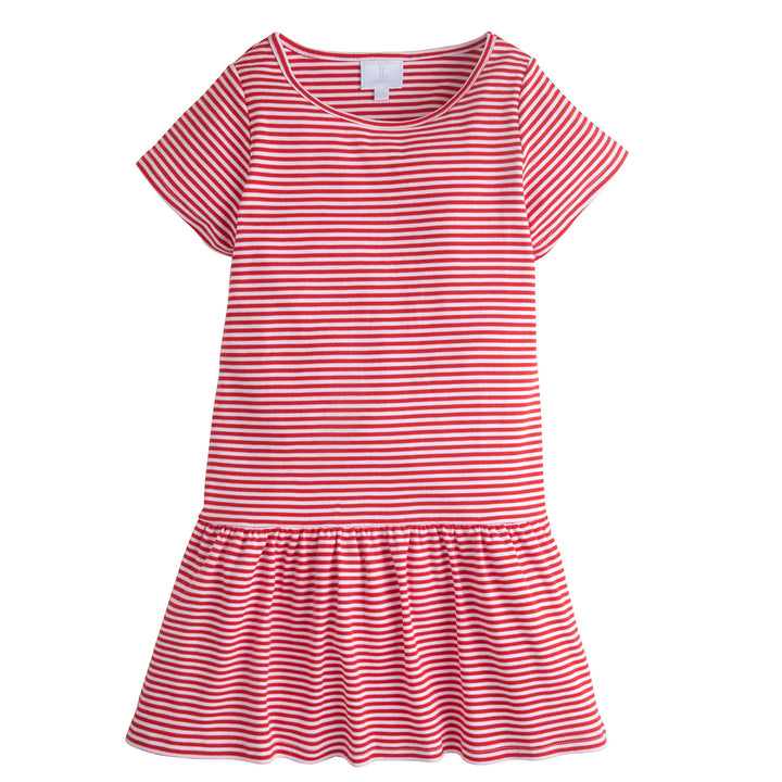 Little English Red Stripe Chanel T-Shirt Dress
