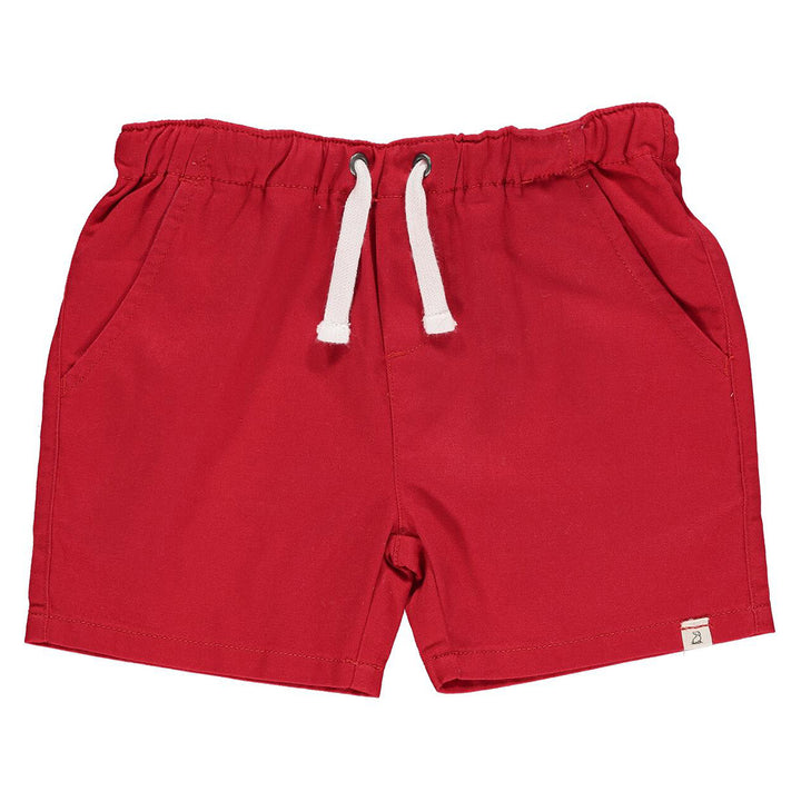 Red Twill Shorts by Me & Henry