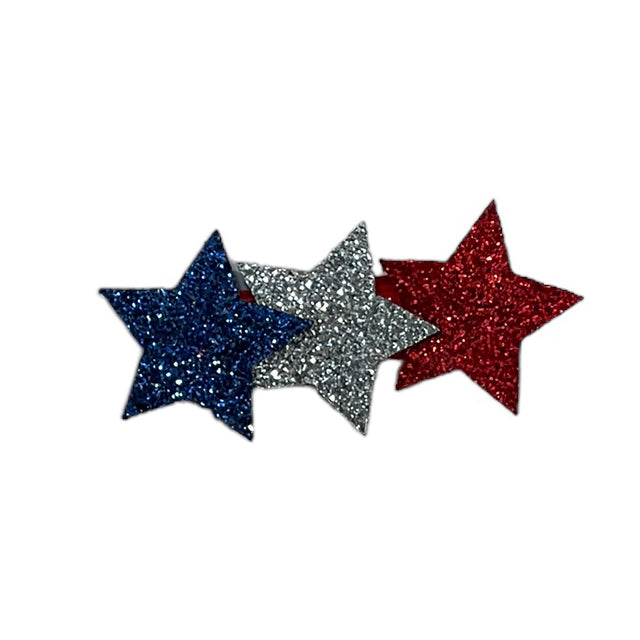Red-White-Blue Stars Patriotic Sculpture Bow