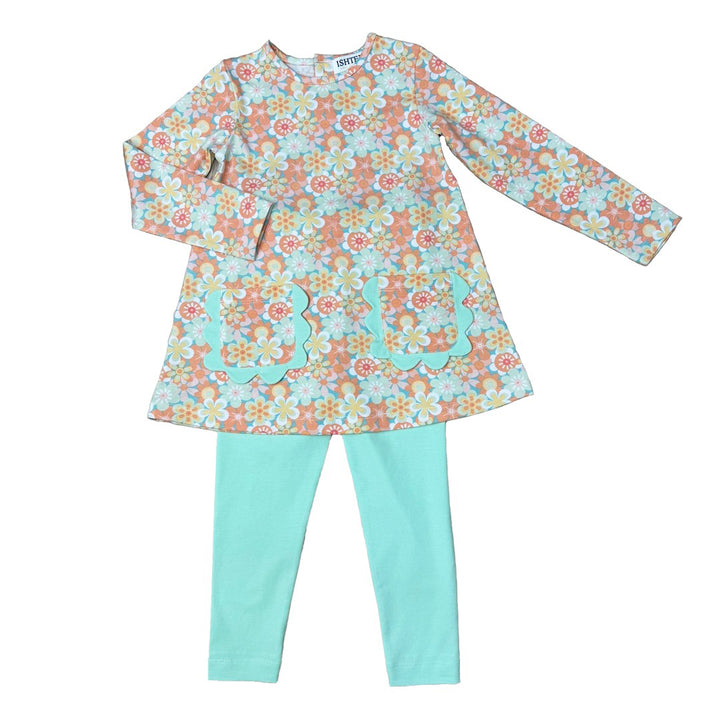 Retro Daisy Legging Set by Ishtex