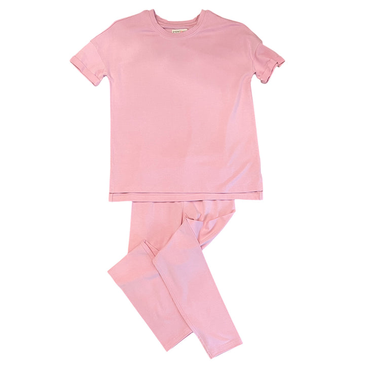 Romance Rose High Low Tunic & Leggings Set by Paper Flower