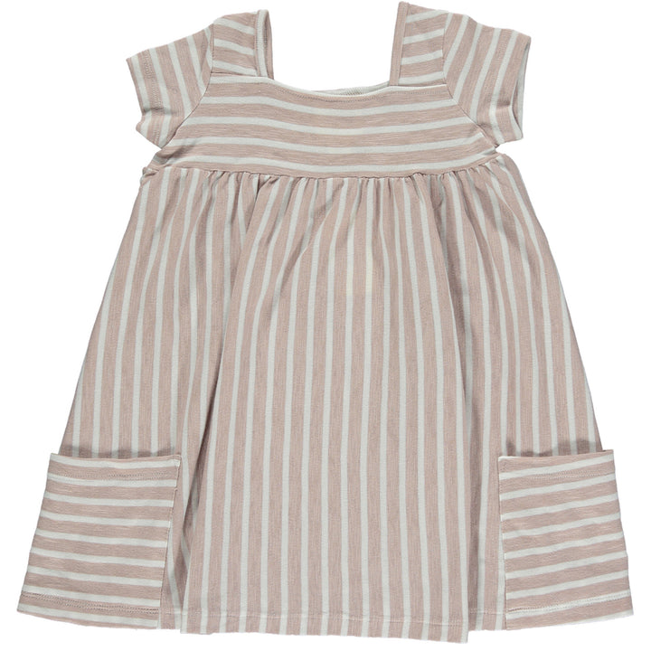 Vignette Rylie Blush / Ivory Stripe Dress