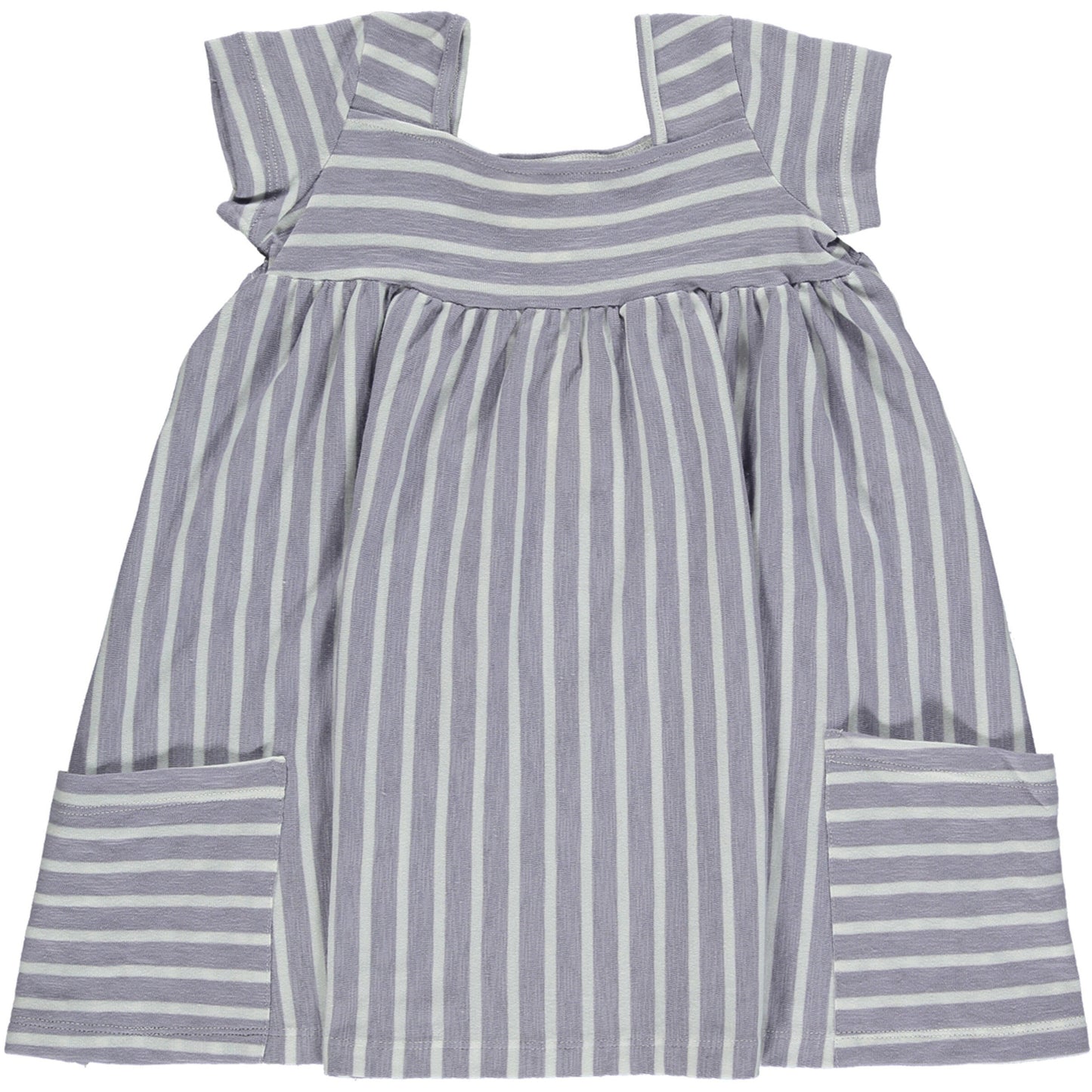Vignette Rylie Purple/Ivory Stripe Dress