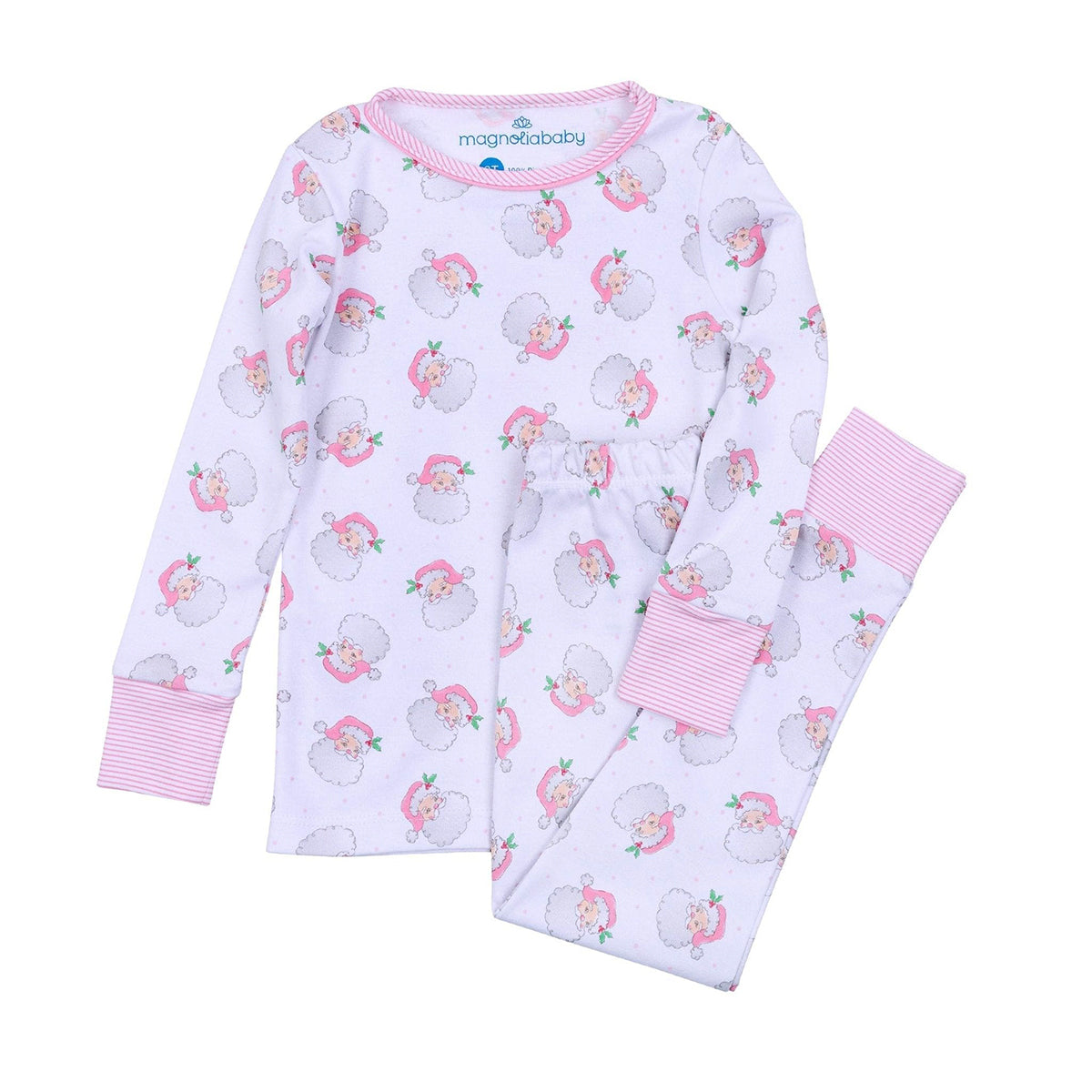 Pink Santa Baby Pajamas by Magnolia Baby