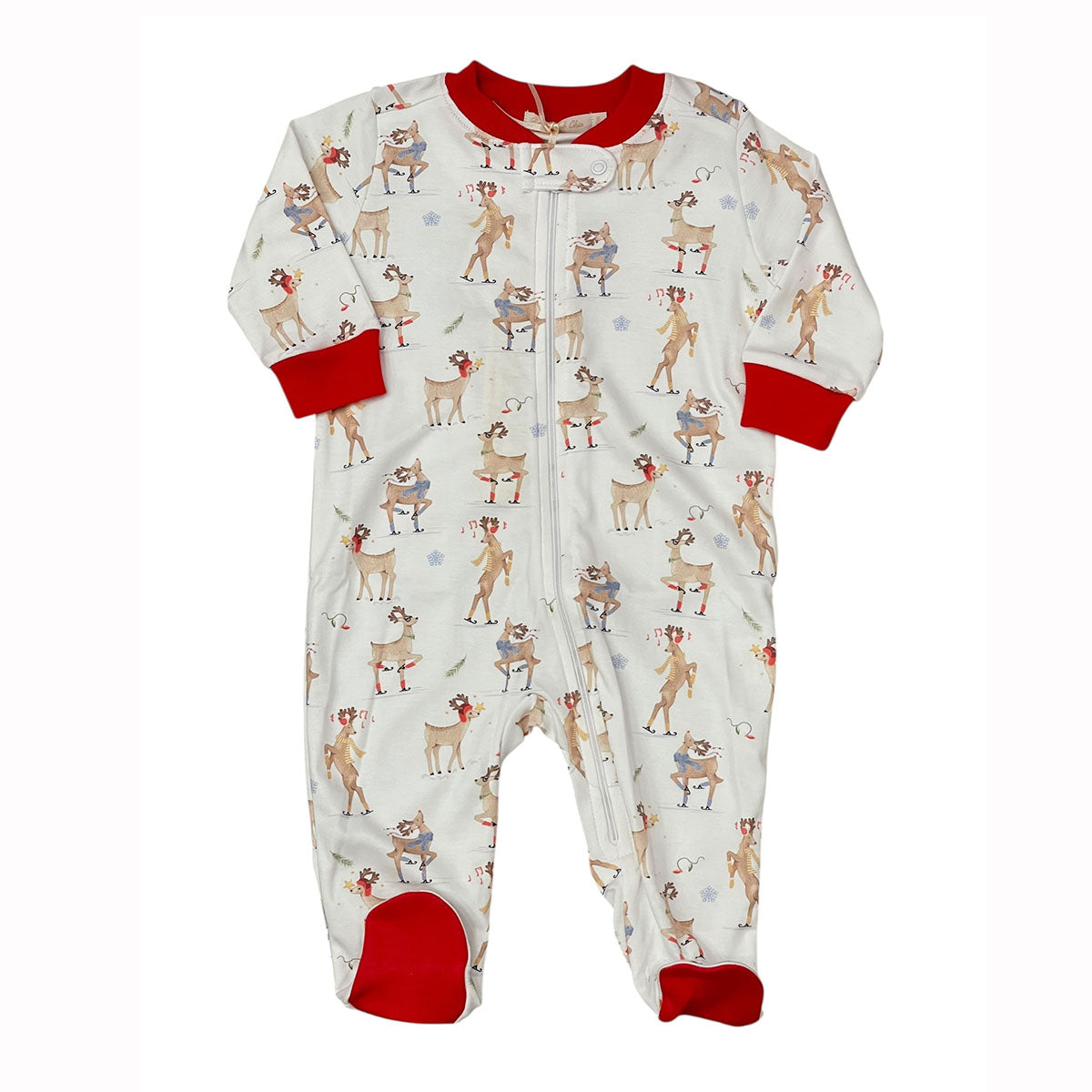 Santa's Friends Zipped Footie by Baby Club Chic
