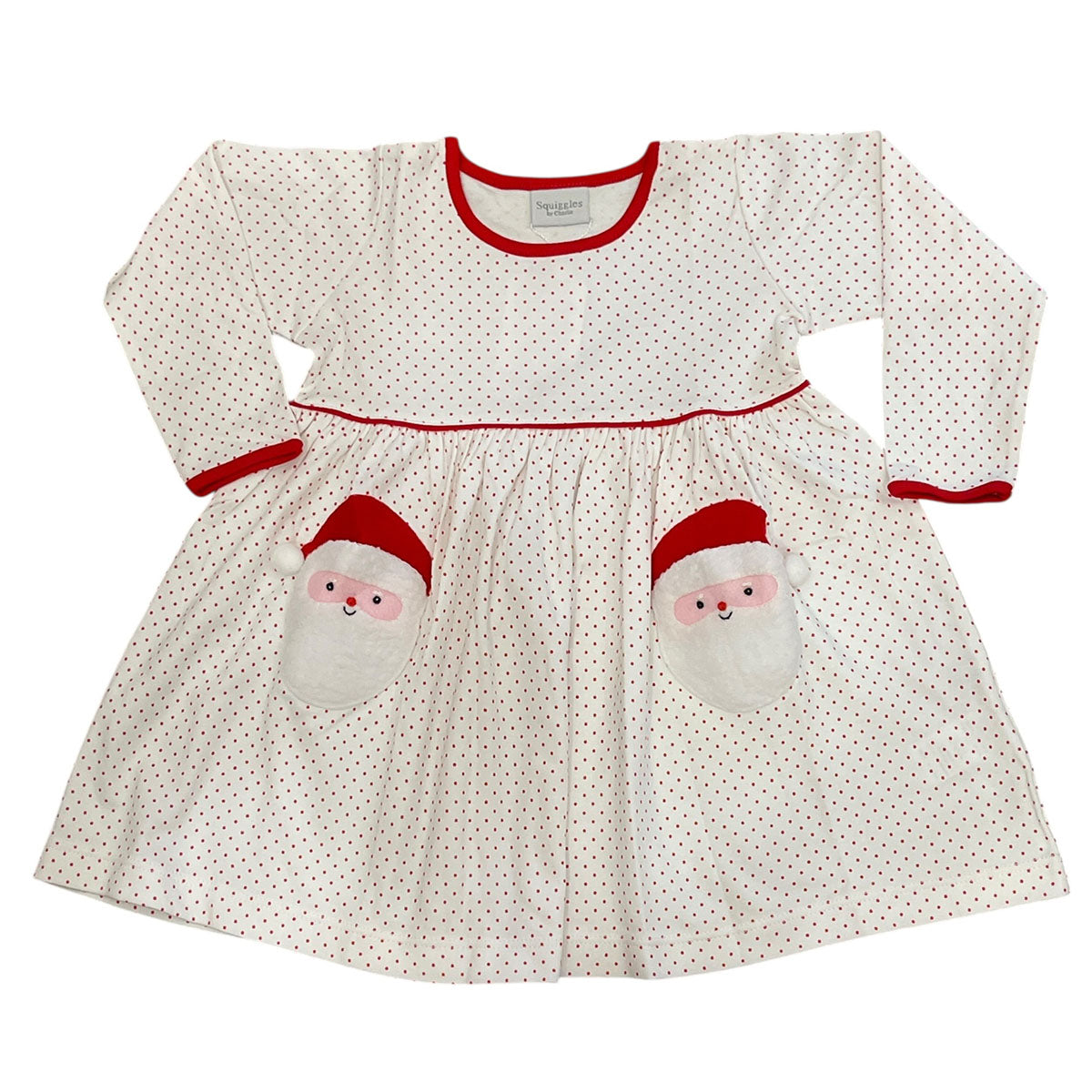 Santa Pockets Popover Dress by Squiggles