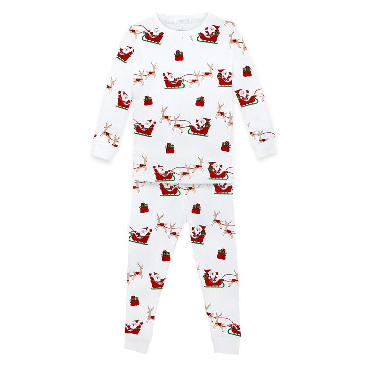 Santa's Sleigh Two-Piece Pajama by LydaBaby