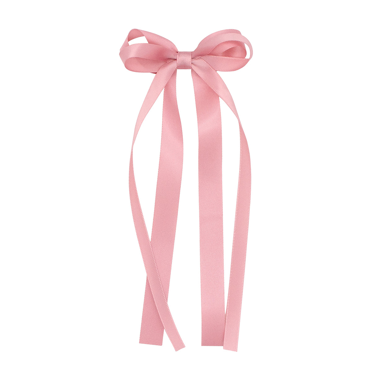 Mauve Mini Satin Double-Loop Streamer Bow by Wee Ones