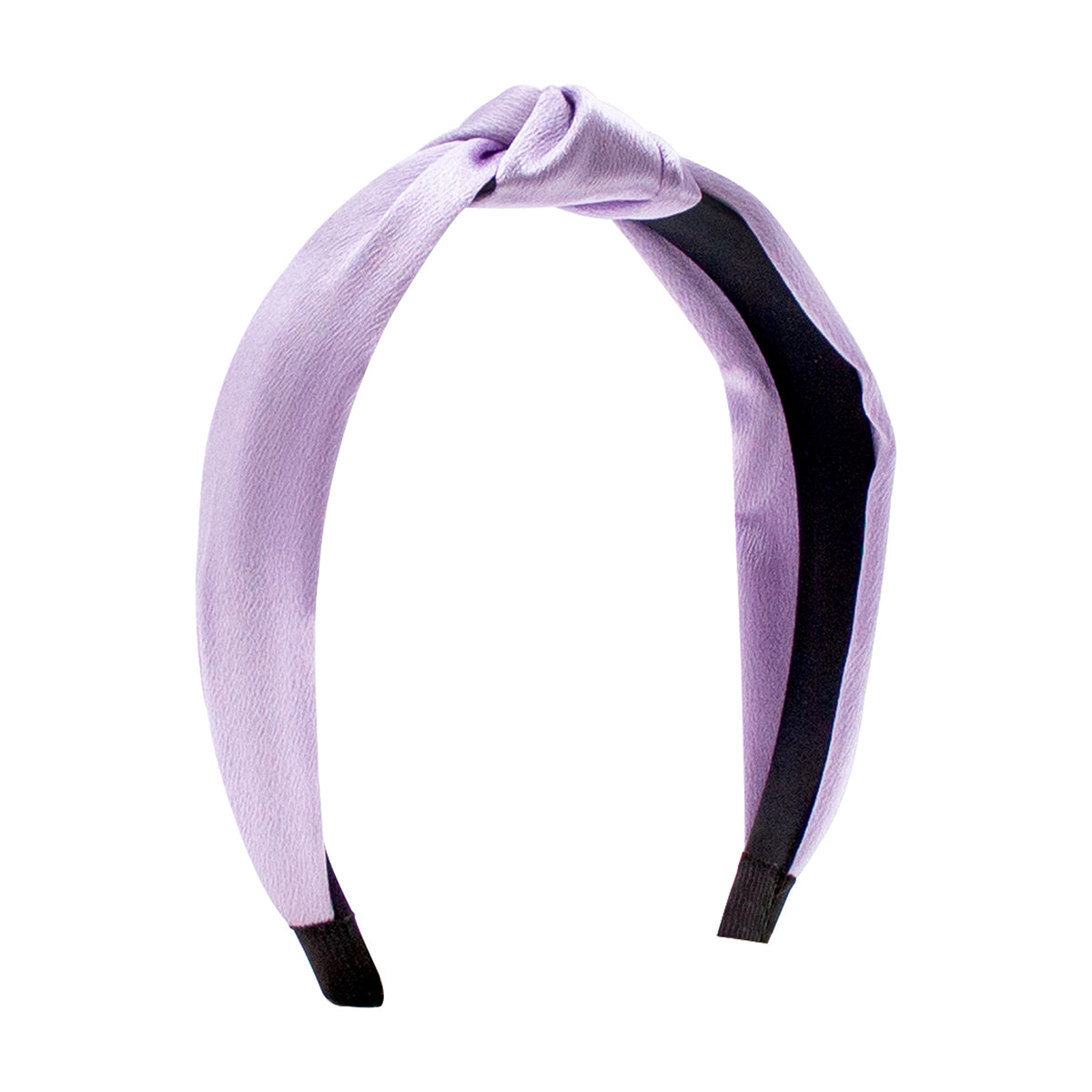 Light Orchid Satin Knot Wrapped Headband by Wee Ones