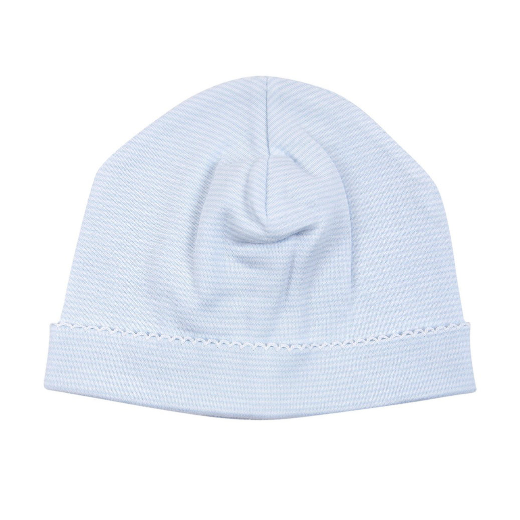 Blue / White Striped Saylor Beanie by Paty
