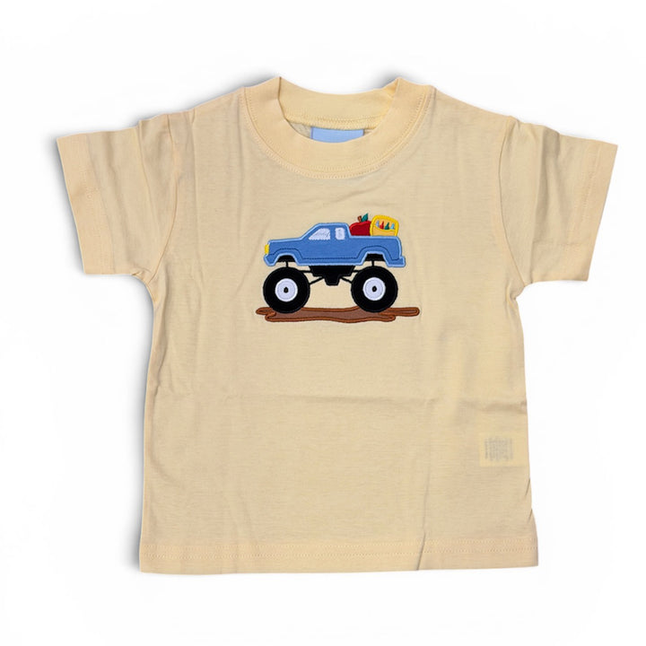 Back to School Monster Truck with Crayons Shirt by The Smiley Crab