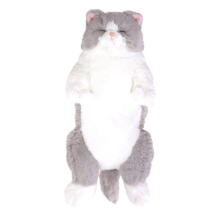 Sleeping Gray & White Lap Cat (Medium Size) by Sunlemon