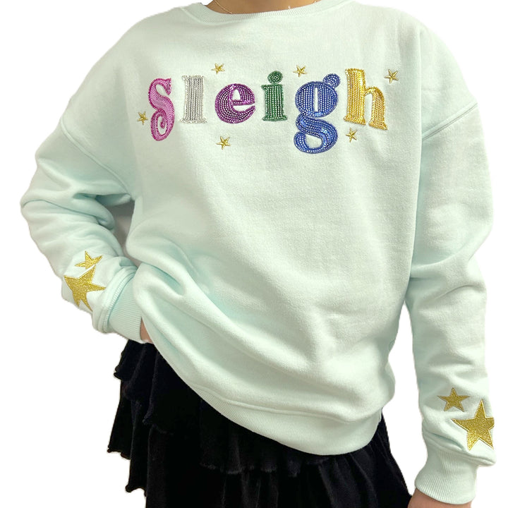 Sequins Sleigh Sweatshirt by Paper Flower