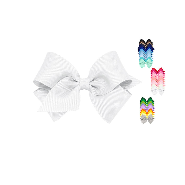 Wee Ones SMALL (4" wide) Grosgrain Bow (48 colors)
