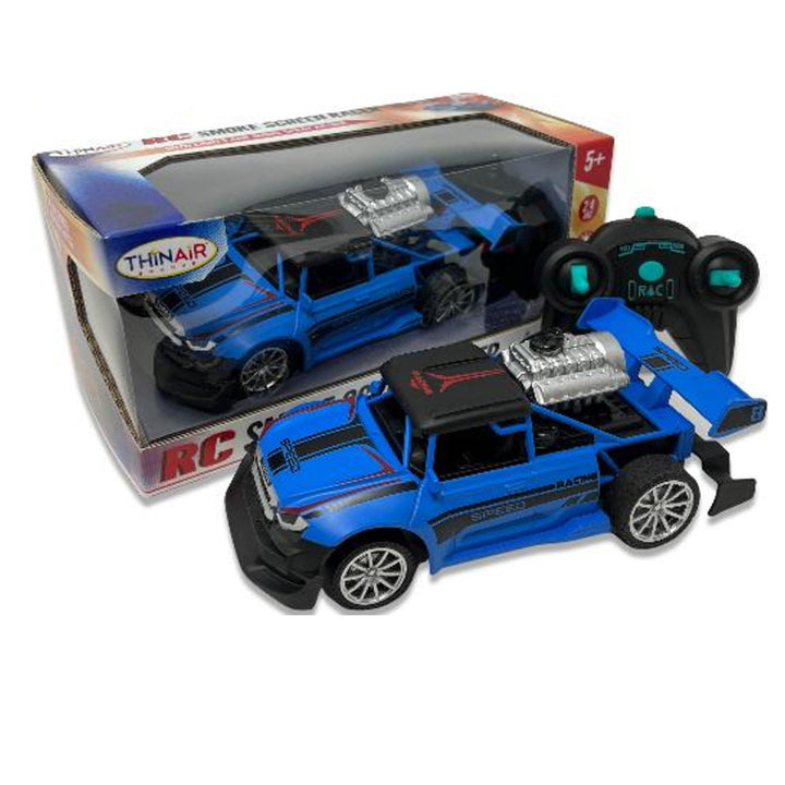 Remote Control Smoke Screen Racer - Blue