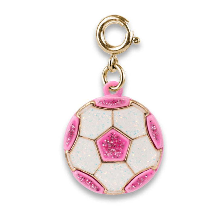 Gold Glitter Soccer Ball Charm by Charm It!