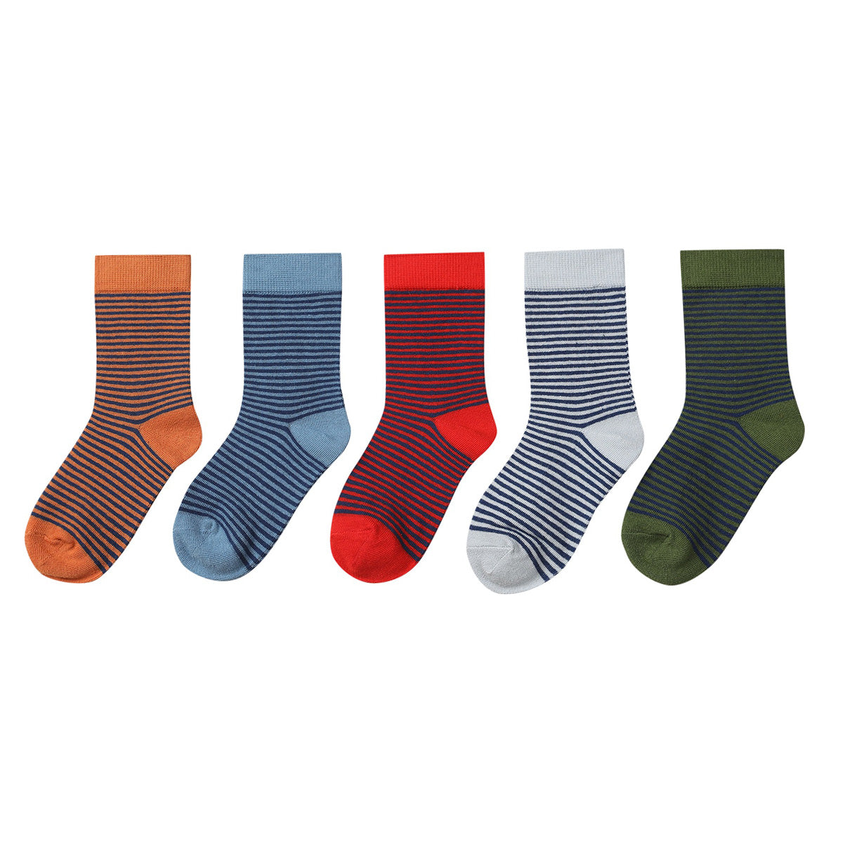 5-Pack Thin-Stripe Socks by Me & Henry