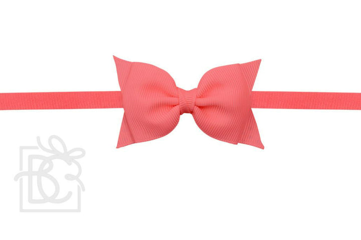 Beyond Creations Watermelon Sophia Flat Pantyhose Headband with 2.5-inch Dainty Bow